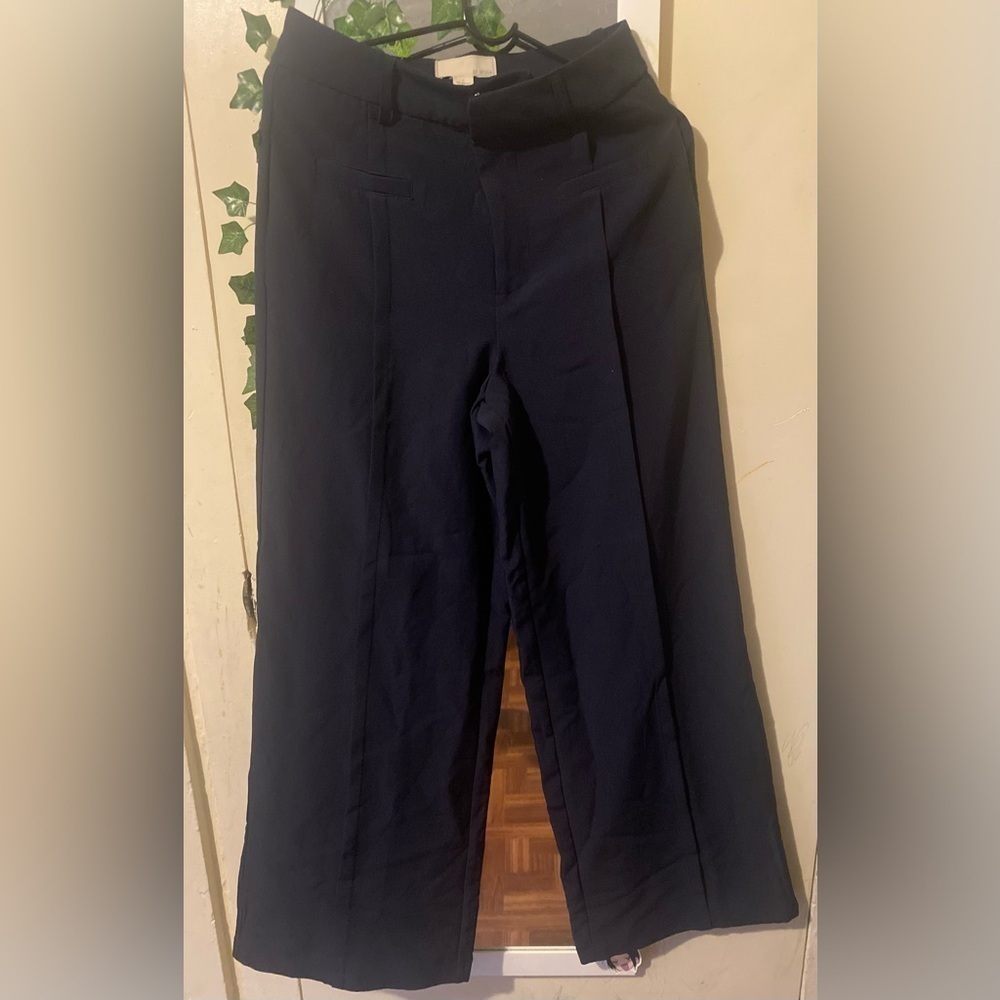 Navy blue  Wide-Leg Pants - Picture 3 of 7